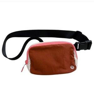 Lululemon Everywhere Belt Bag Dark Terracotta White Opal Crossbody Belt